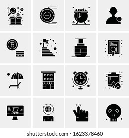 16 Business Universal Icons Vector. Creative Icon Illustration to use in web and Mobile Related project.