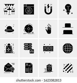 16 Business Universal Icons Vector. Creative Icon Illustration to use in web and Mobile Related project.