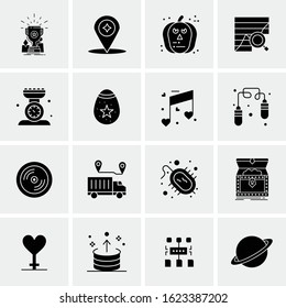 16 Business Universal Icons Vector. Creative Icon Illustration to use in web and Mobile Related project.