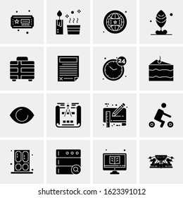 16 Business Universal Icons Vector. Creative Icon Illustration to use in web and Mobile Related project.