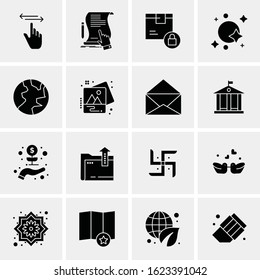 16 Business Universal Icons Vector. Creative Icon Illustration to use in web and Mobile Related project.