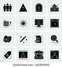 16 Business Universal Icons Vector. Creative Icon Illustration to use in web and Mobile Related project.
