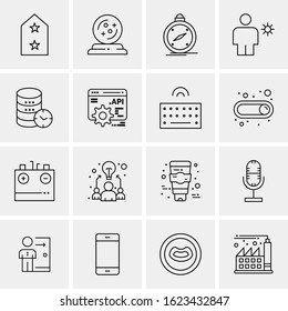 16 Business Universal Icons Vector. Creative Icon Illustration to use in web and Mobile Related project.