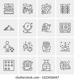 16 Business Universal Icons Vector. Creative Icon Illustration to use in web and Mobile Related project.