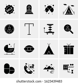 16 Business Universal Icons Vector. Creative Icon Illustration to use in web and Mobile Related project.