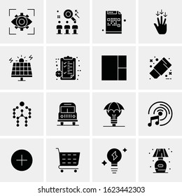16 Business Universal Icons Vector. Creative Icon Illustration to use in web and Mobile Related project.