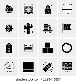 16 Business Universal Icons Vector. Creative Icon Illustration to use in web and Mobile Related project.