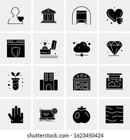 16 Business Universal Icons Vector. Creative Icon Illustration to use in web and Mobile Related project.
