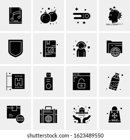 16 Business Universal Icons Vector. Creative Icon Illustration to use in web and Mobile Related project.