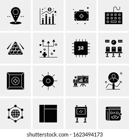 16 Business Universal Icons Vector. Creative Icon Illustration to use in web and Mobile Related project.