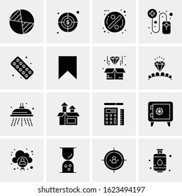 16 Business Universal Icons Vector. Creative Icon Illustration to use in web and Mobile Related project.