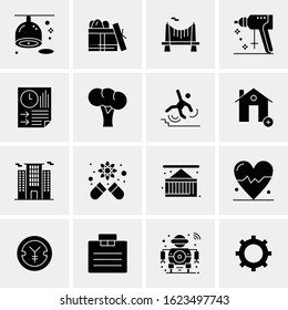 16 Business Universal Icons Vector. Creative Icon Illustration to use in web and Mobile Related project.