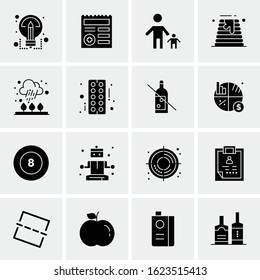 16 Business Universal Icons Vector. Creative Icon Illustration to use in web and Mobile Related project.
