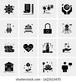 16 Business Universal Icons Vector. Creative Icon Illustration to use in web and Mobile Related project.