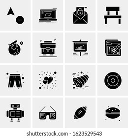 16 Business Universal Icons Vector. Creative Icon Illustration to use in web and Mobile Related project.