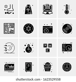 16 Business Universal Icons Vector. Creative Icon Illustration to use in web and Mobile Related project.