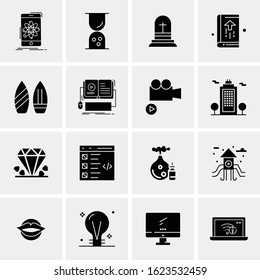16 Business Universal Icons Vector. Creative Icon Illustration to use in web and Mobile Related project.