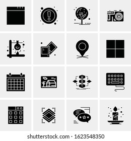 16 Business Universal Icons Vector. Creative Icon Illustration to use in web and Mobile Related project.