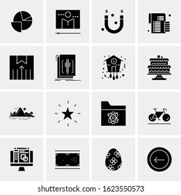 16 Business Universal Icons Vector. Creative Icon Illustration to use in web and Mobile Related project.