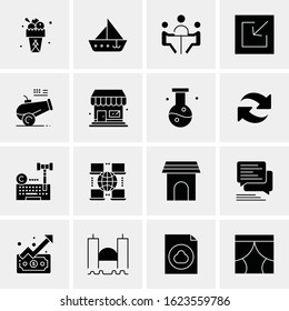 16 Business Universal Icons Vector. Creative Icon Illustration to use in web and Mobile Related project.