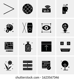 16 Business Universal Icons Vector. Creative Icon Illustration to use in web and Mobile Related project.