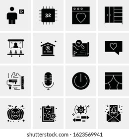 16 Business Universal Icons Vector. Creative Icon Illustration to use in web and Mobile Related project.