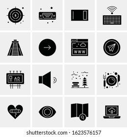 16 Business Universal Icons Vector. Creative Icon Illustration to use in web and Mobile Related project.