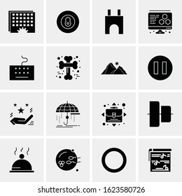 16 Business Universal Icons Vector. Creative Icon Illustration to use in web and Mobile Related project.