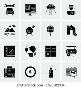 16 Business Universal Icons Vector. Creative Icon Illustration to use in web and Mobile Related project.