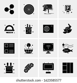 16 Business Universal Icons Vector. Creative Icon Illustration to use in web and Mobile Related project.