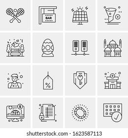 16 Business Universal Icons Vector. Creative Icon Illustration to use in web and Mobile Related project.