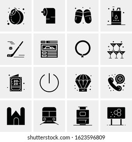 16 Business Universal Icons Vector. Creative Icon Illustration to use in web and Mobile Related project.