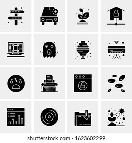 16 Business Universal Icons Vector. Creative Icon Illustration to use in web and Mobile Related project.