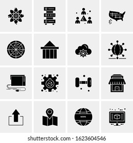 16 Business Universal Icons Vector. Creative Icon Illustration to use in web and Mobile Related project.
