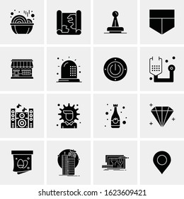 16 Business Universal Icons Vector. Creative Icon Illustration to use in web and Mobile Related project.