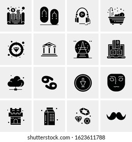 16 Business Universal Icons Vector. Creative Icon Illustration to use in web and Mobile Related project.