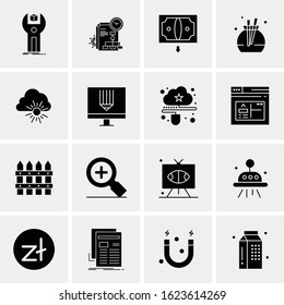 16 Business Universal Icons Vector. Creative Icon Illustration to use in web and Mobile Related project.