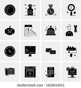 16 Business Universal Icons Vector. Creative Icon Illustration to use in web and Mobile Related project.