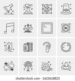 16 Business Universal Icons Vector. Creative Icon Illustration to use in web and Mobile Related project.