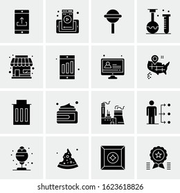 16 Business Universal Icons Vector. Creative Icon Illustration to use in web and Mobile Related project.