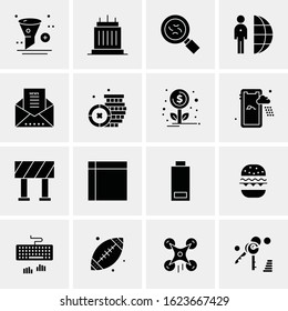 16 Business Universal Icons Vector. Creative Icon Illustration to use in web and Mobile Related project.