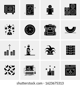 16 Business Universal Icons Vector. Creative Icon Illustration to use in web and Mobile Related project.