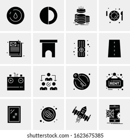 16 Business Universal Icons Vector. Creative Icon Illustration to use in web and Mobile Related project.