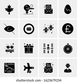 16 Business Universal Icons Vector. Creative Icon Illustration to use in web and Mobile Related project.