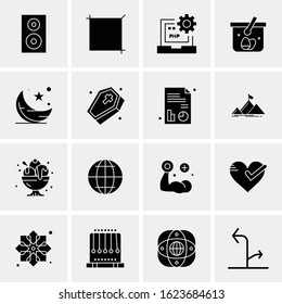 16 Business Universal Icons Vector. Creative Icon Illustration to use in web and Mobile Related project.