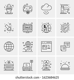 16 Business Universal Icons Vector. Creative Icon Illustration to use in web and Mobile Related project.