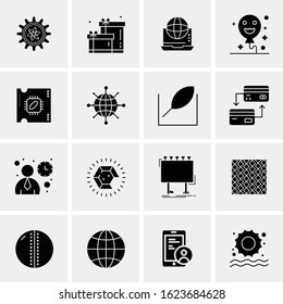 16 Business Universal Icons Vector. Creative Icon Illustration to use in web and Mobile Related project.