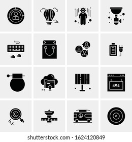 16 Business Universal Icons Vector. Creative Icon Illustration to use in web and Mobile Related project.