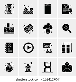 16 Business Universal Icons Vector. Creative Icon Illustration to use in web and Mobile Related project.