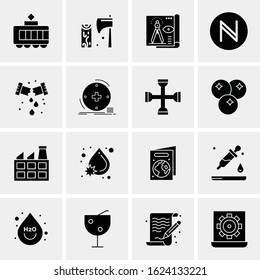 16 Business Universal Icons Vector. Creative Icon Illustration to use in web and Mobile Related project.